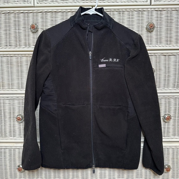 Figs Jackets & Blazers - Figs on shift Black Fleece Jacket size Small